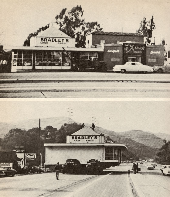 Hwy24 Orinda-moving Bradleys Market to new location to allow freeway to be built, 1951
